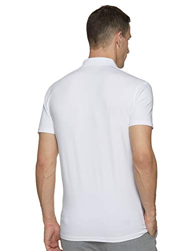 Antony Morato Polo Sport Slim con Placchetta, Blanco (Bianco 1000), Medium para Hombre