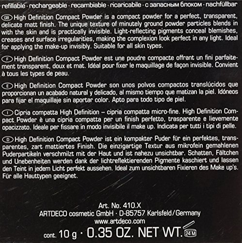 Artdeco maquillaje femme/mujer, de alta definición compacta Número Polvo 2 marfil ligero (10g), Paquete 1er (1 x 10 g)