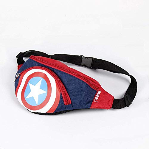 ARTESANIA CERDA Bolso Riñonera Avengers, Azul, 33 cm