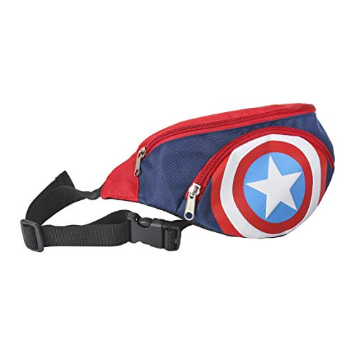 ARTESANIA CERDA Bolso Riñonera Avengers, Azul, 33 cm