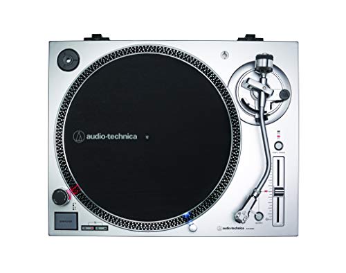 Audio-Technica AT-LP120X, Giradiscos de Tracción Directa (Analógico y USB), Plata