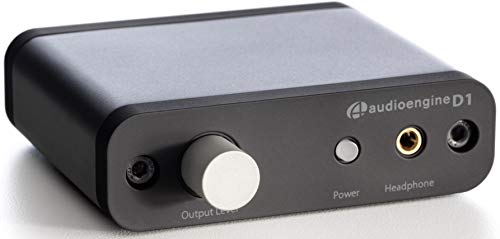 Audioengine D1 24-bit DAC | Amplificador Convertidor Digital a Analógico y Auriculares Entradas USB y Ópticas S/PDIF | Garantía 3 años