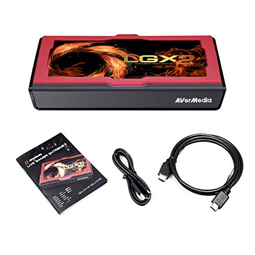 AVerMedia Live Gamer Extreme 2, USB3.0  Streaming de juego y captura de video, 4K Pass-Through, Full HD, Ultra baja latencia, para YouTuber, Streamer, (GC551)