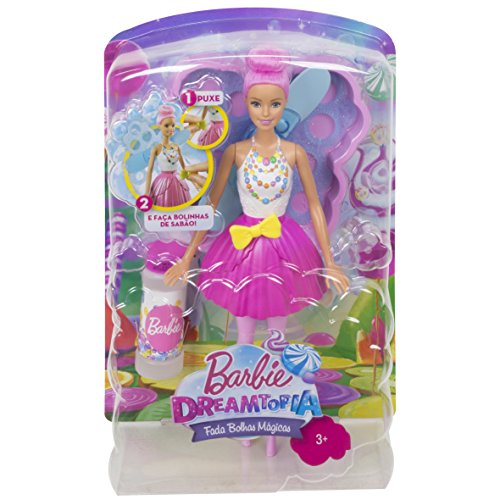 Barbie Muñeca Hada Burbujas mágicas, Color rosafarbenes haar (Mattel DVM95)