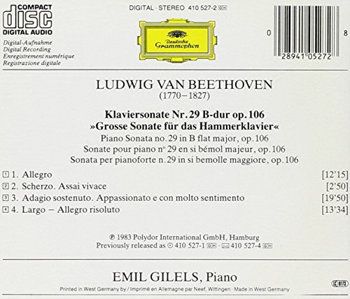 Beethoven-Gilels-Sonate N 29