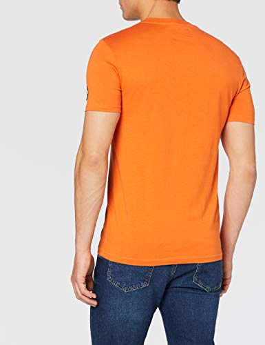 Benetton T-Shirt Jersey, Naranja (Harvest Pumpkin 1c0), Small para Hombre