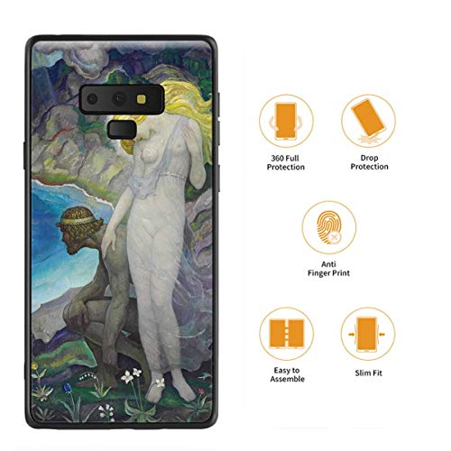 Berkin Arts Newell Convers Wyeth para Samsung Galaxy Note 9/Caja del teléfono Celular de Arte/Impresión Giclee UV en la Cubierta del móvil(Odysseus E Calypso)