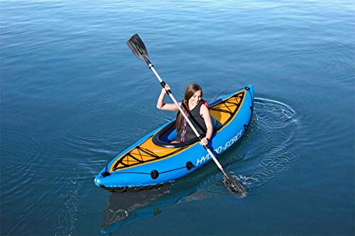 Bestway 65115 - Kayak Hinchable Hydro-Force Cove Champion 275x81 cm Individual con Remo y Bomba