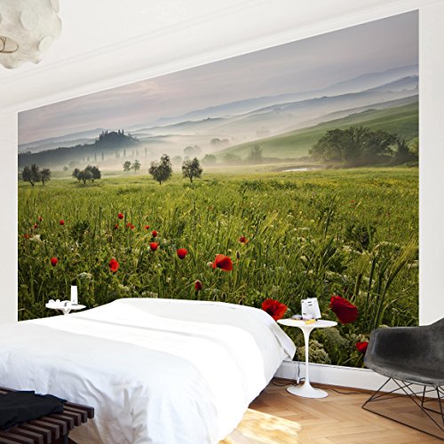 Bilderwelten Fotomural - Primavera Toscana - Mural apaisado papel pintado fotomurales murales pared papel para pared foto 3D mural pared barato decorativo, Tamaño: 290cm x 432cm