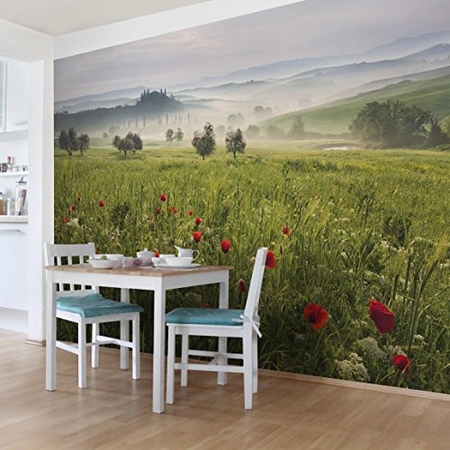 Bilderwelten Fotomural - Primavera Toscana - Mural apaisado papel pintado fotomurales murales pared papel para pared foto 3D mural pared barato decorativo, Tamaño: 290cm x 432cm