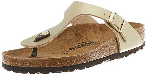 Birkenstock Gizeh, Mule para Mujer, Oro, 38 EU