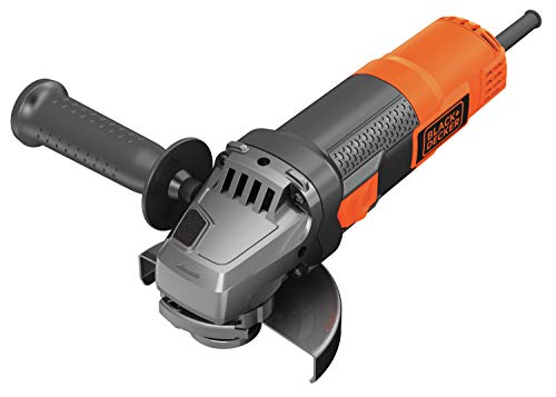 BLACK+DECKER BEG210-QS - Amoladora 115mm, 12.000 rpm, incluye empuñadura lateral