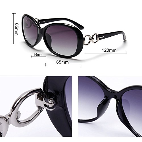 BLDEN Gafas de Sol Polarizadas Mujer, Moda Casual Estilo Gafas de Sol Oval Elegante UV 400 Protection