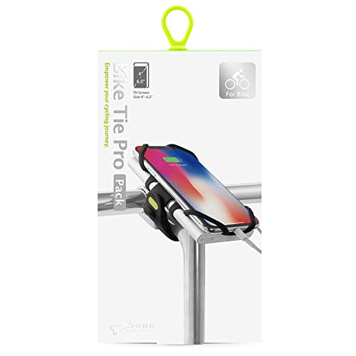 Bone Collection Soporte Teléfono Compatible Reconocimiento Facial Bicicleta para Montaje en Potencia Smartphones Pantalla 4” - 6.5”, Diseñado para Bicicleta de Carretera, Competición y Paseo