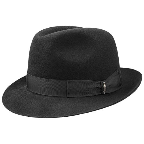 Borsalino Sombrero Fieltro Pelo Georgio by fedorasombrero Bogart (58 cm - Negro)