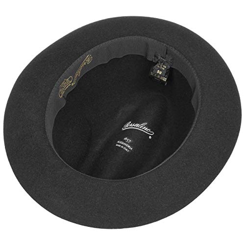 Borsalino Sombrero Fieltro Pelo Georgio by fedorasombrero Bogart (58 cm - Negro)