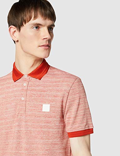 BOSS Pself Polo, Naranja (Dark Orange 805), Large para Hombre