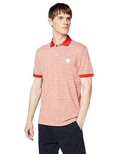 BOSS Pself Polo, Naranja (Dark Orange 805), Large para Hombre