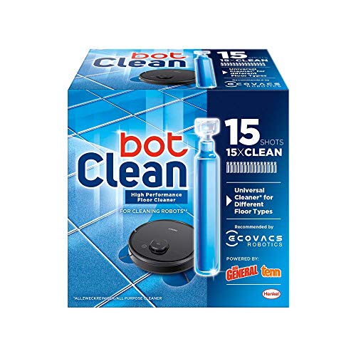 BotClean Limpiador de Suelos líquido para Robots de Limpieza - 15 monodosis de 18ml