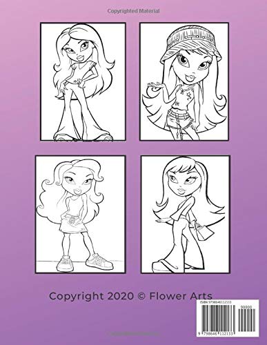 Bratz: Coloring Book For Girls : Amazing Bratz Coloring Book For Kids ages