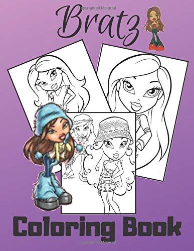 Bratz: Coloring Book For Girls : Amazing Bratz Coloring Book For Kids ages