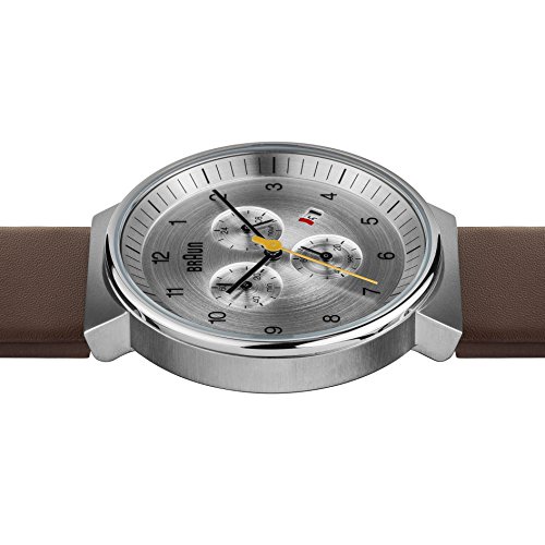 Braun BN0035SLBRG - Reloj cronógrafo de caballero de cuarzo con correa de piel