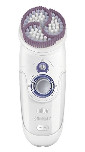 Braun Silk-épil 7 7921 Skin Spa - Depiladora utilizable bajo el agua, recargable, con cabezal exfoliante de la piel