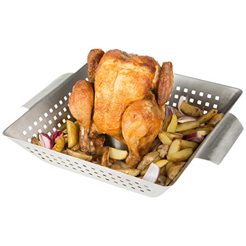 Bruzzzler 1150 Asador para Pollo y Aves, Plata, 44.5x29.5x4.5 cm