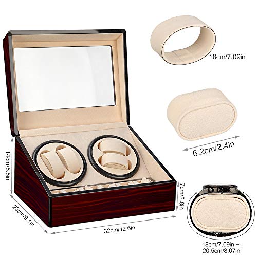 Caja giratoria para Relojes automatico Watch Winder Madera de Reloj de Pulsera