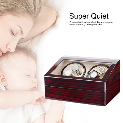 Caja giratoria para Relojes automatico Watch Winder Madera de Reloj de Pulsera