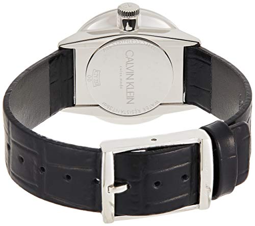 Calvin Klein K2Y231C3 - Reloj analógico de Cuarzo para Mujer con Correa de Piel, Color Negro
