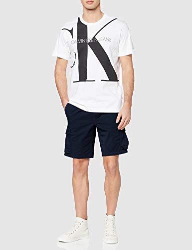 Calvin Klein Simple Washed Cargo Short, Azul (Night Sky Chw), W30 (Talla del Fabricante: Ni30) para Hombre