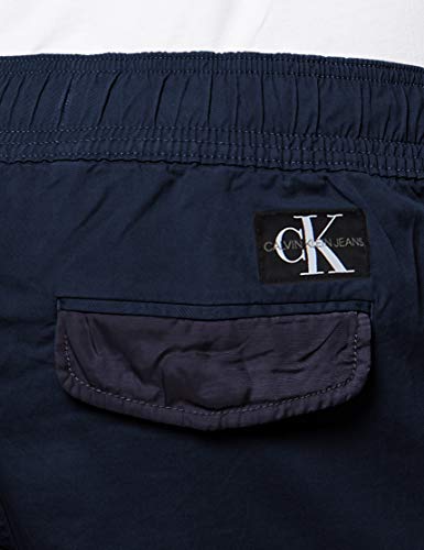 Calvin Klein Simple Washed Cargo Short, Azul (Night Sky Chw), W30 (Talla del Fabricante: Ni30) para Hombre