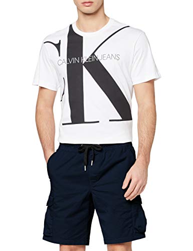 Calvin Klein Simple Washed Cargo Short, Azul (Night Sky Chw), W30 (Talla del Fabricante: Ni30) para Hombre