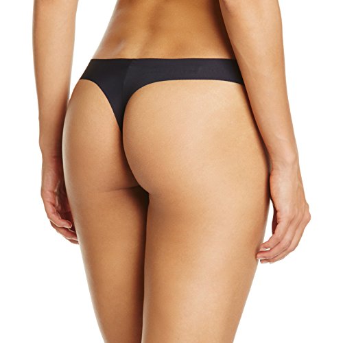 Calvin Klein - Tanga para Mujer, Talla 38, Color Negro 001