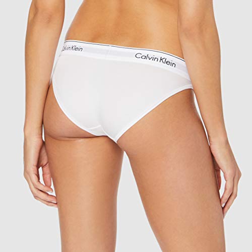 Calvin Klein underwear MODERN COTTON - BIKINI, Bikini Cullote para Mujer, Blanco (White 100), Medium