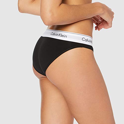 Calvin Klein underwear MODERN COTTON - BIKINI, Bikini Cullote para Mujer, Negro (Black 001), X-Small