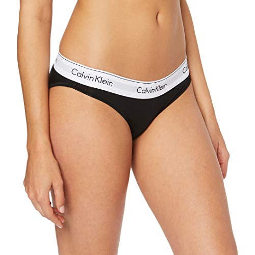 Calvin Klein underwear MODERN COTTON - BIKINI, Bikini Cullote para Mujer, Negro (Black 001), X-Small