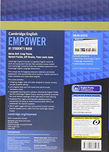 Cambridge English Empower for Spanish Speakers B1 Student's Book with Online Assessment and Practice