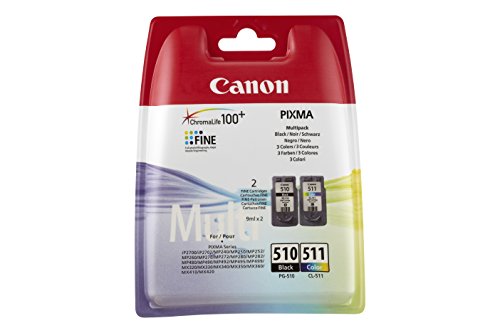 Canon 2970B010AA Cartuchos de tinta BK+Tricolor para Impresora de Inyeccion de tinta Pixma