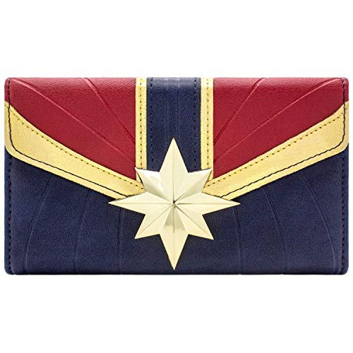 Cartera de Captain Marvel Kree Traje de Guerrero Azul