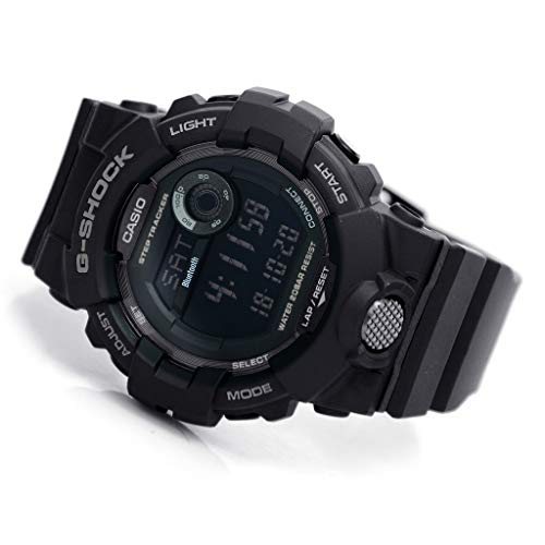 Casio G-SHOCK Reloj Digital, Contador de pasos, Sensor de movimiento, Aplicación de deporte gratuita para descargar, 20 BAR, Negro, para Hombre, GBD-800-1BER