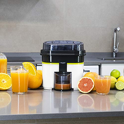 Cecotec Cecojuicer Zitrus Turbo - Exprimidor, 2 Cabezales, Depósito de 500ml, Libre de BPA, Fácil Limpieza, 90 W