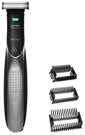 Cecotec Recortador de barba Bamba PrecisionCare 7500 Power Blade Resistente al agua, 3 peines guía, batería recargable, hasta 60 minutos autonomía,cuchillas acero inoxidable (7500 Power Blade)