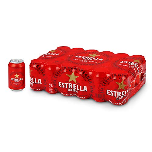 Cerveza Estrella Damm Pack de 24 Latas 33cl