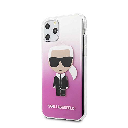 CG Mobile Karl Lagerfeld - Carcasa rígida para iPhone 11 Pro Max (policarbonato), color rosa