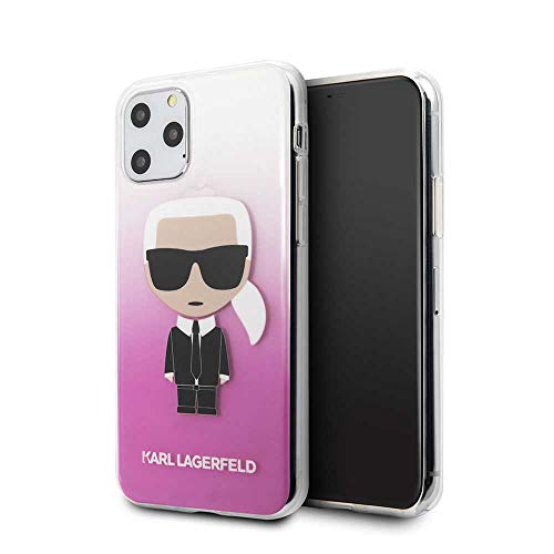 CG Mobile Karl Lagerfeld - Carcasa rígida para iPhone 11 Pro Max (policarbonato), color rosa