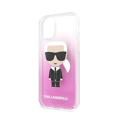 CG Mobile Karl Lagerfeld - Carcasa rígida para iPhone 11 Pro Max (policarbonato), color rosa