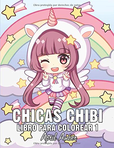 Chicas Chibi Libro Para Colorear 1: Para Niños, con Tiernos y Amables Personajes Kawaii En Escenas de Anime y Manga Fantasiosos y Divertidos