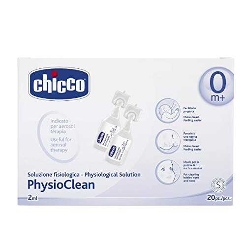 Chicco PhysioClean - Pack de 20 sueros fisiológicos, 2ml